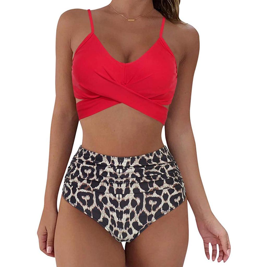 2023 Sexy Sleeveless Backless Split Swimsuit Bikini for Europe & America