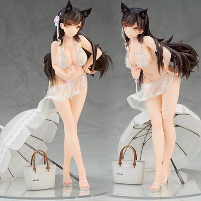 18CM Anime Figma Alter D'azur Lane Atago 1/7 Musim Panas March Ver Seksi PVC Figur Aksi Koleksi Model Mainan Hadiah Ornamen Patung
