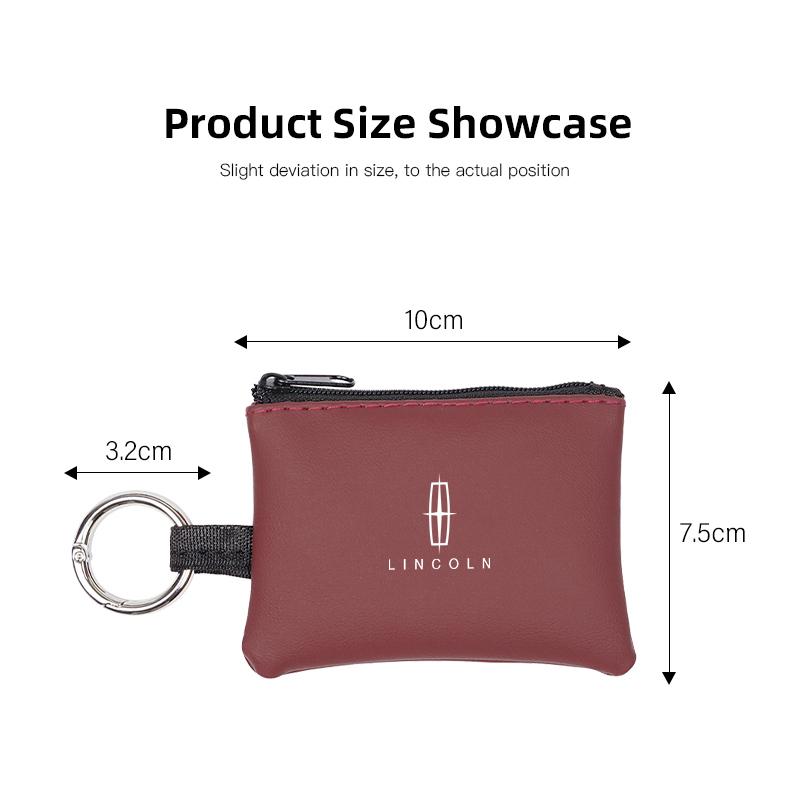 Car Key Case PU Leather Waterproof Dust Key Bag For Lincoln Z Navigator Town-car Aviator MKZ Corsair Continental MKX MKS MKC UU111