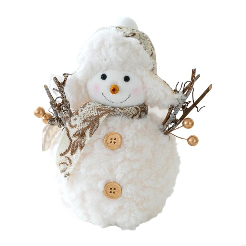 Christmas Snowman Ornaments Snowman Doll Tabletop Decorations for Kitchen Home