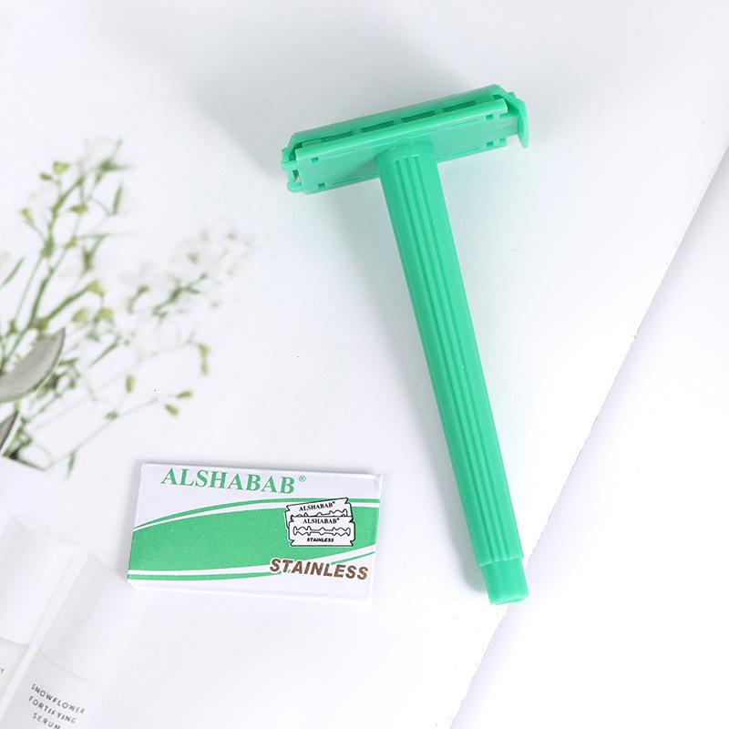 Disposable Double-Sided Manual Razor for Traditional Shaving