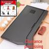 Black Gold Slate Tea Tray with Drainage - Simple Embedded Design