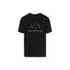 T-shirt Homme Manches Courtes Col Rond Applique Lettre Logo SS24 Hauts Noir 3DZTSA-ZJ9AZ-1200