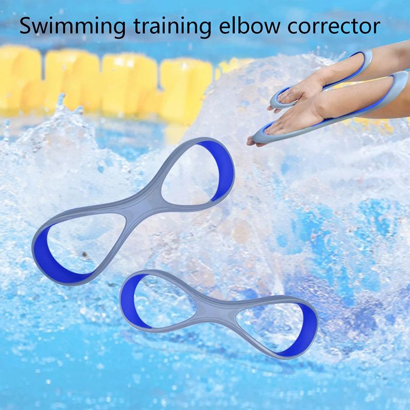 1 Pair High Quality Forearm Fulcrum Fin Corrective Freestyle Arm 8 Word Teaching High Elbow Swim Webbed Glove Swimming Equipment