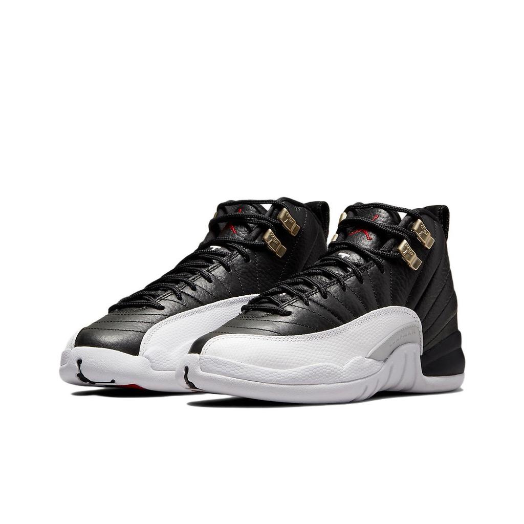 Air Jordan 12 Retro GS Playoff 2022 Kids Sneakers Black Varisty-Red White 153265-006