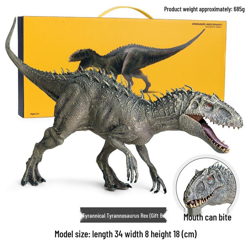 Children's Dinosaur Toy Set: King Kong, Tyrannosaurus Rex, Aurochs, Pachycephalosaurus, Spinosaurus, Therizinosaurus Model.