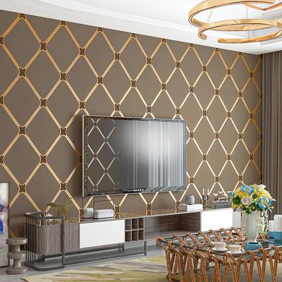 Deerskin Velvet Wallpaper Nordic Geometric Patterns Lines Modern Minimalist Vertical Stripes Living Room TV Background Wallpaper