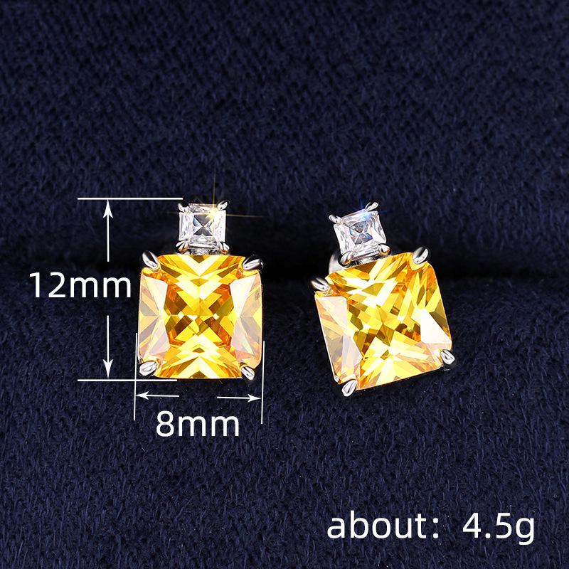 Cao Shi Luxury Tanabata Gift Set: Perfume Bottle Earrings & Necklace with Imitation Ice Flower Design