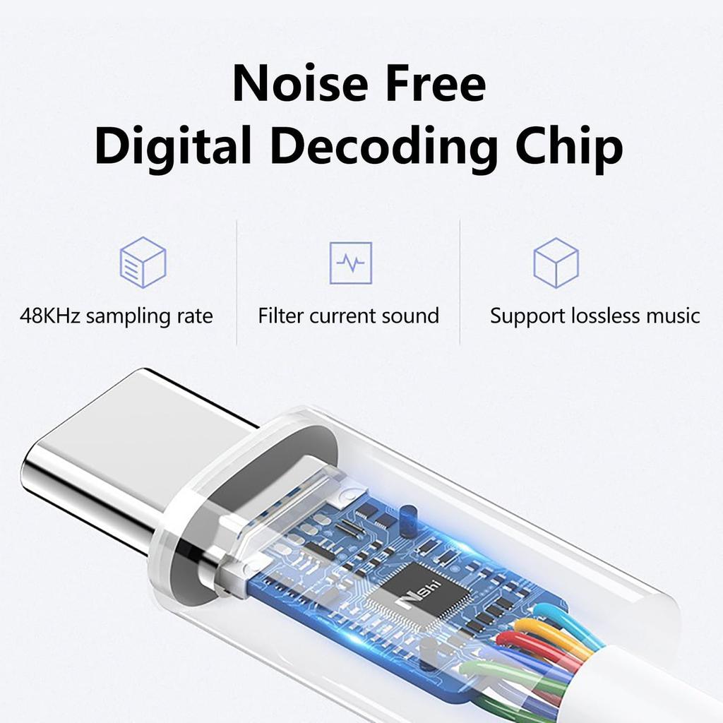 Usbc to 3.5mm Jack Audio Adapter,The Headphone Adapter to USB C Compatible with iPhone 17/16/15 Series,Samsung Galaxy S25,S24 3