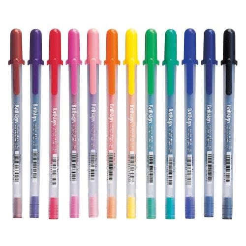 Sakura Crepas Water-based Ballpoint Pen Ball Sign 12 Colors PGB12