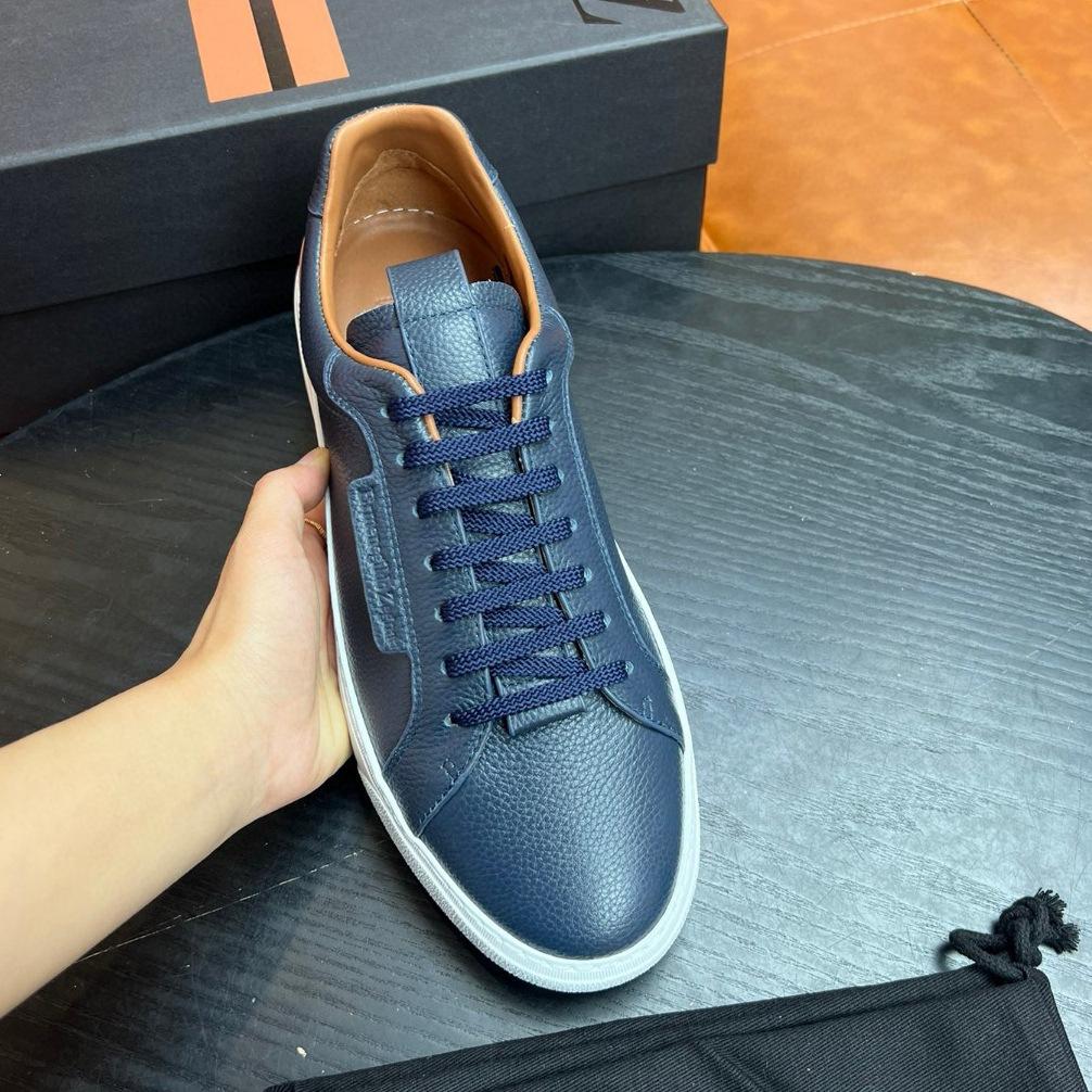 Real Leather Shoes Lazy Casual Lace Up Low Heeled Board Shoes Foreign Trade Shoes Guangzhou Dexun Style Johnny'S Men'S