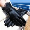 Touchscreen Gloves Women's Winter Fashionable Korean Style Fleece Lined Windproof Leather Gloves Cycling Cute Gloves