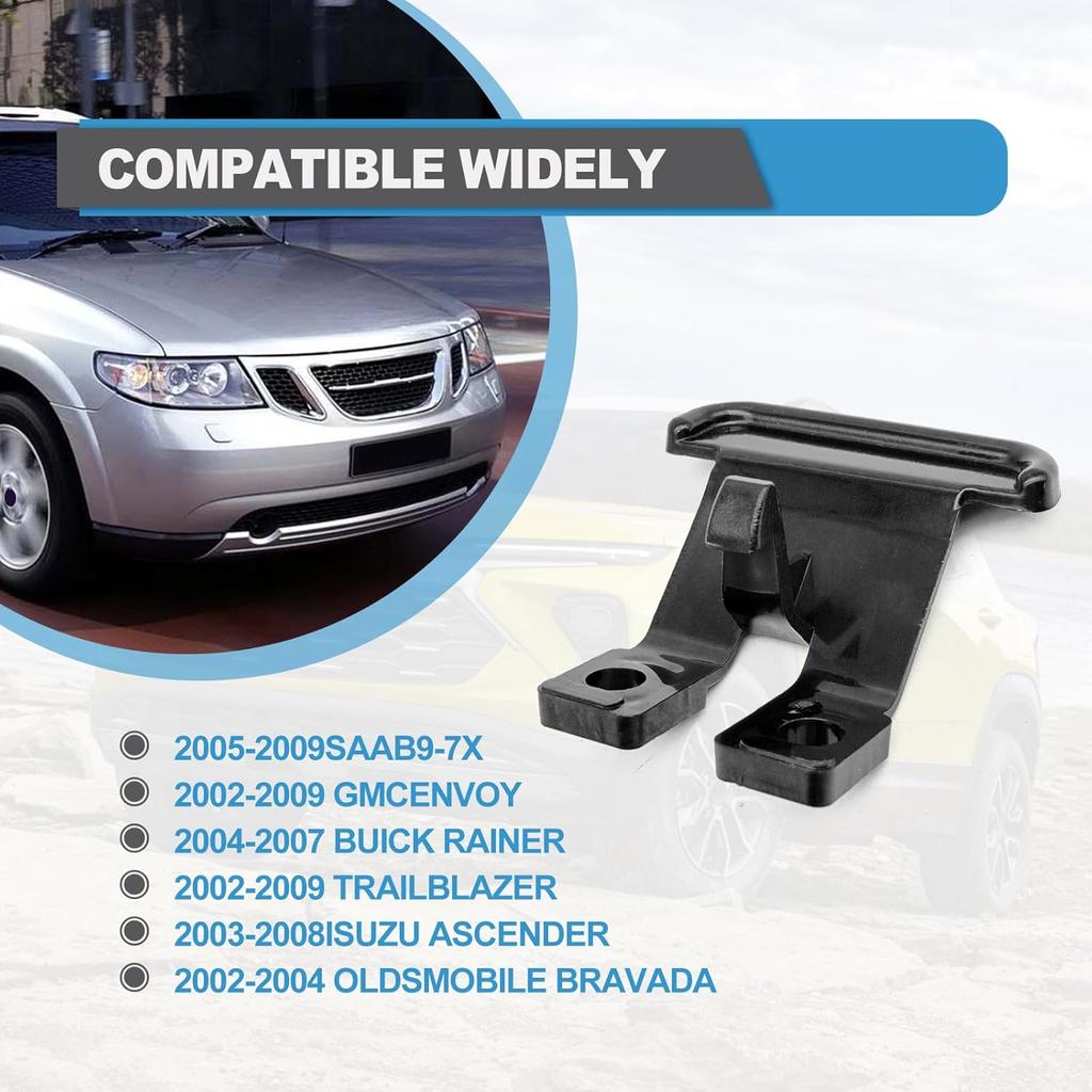 2PCS Center Console Armrest Lid Latch Compatible with GMC Envoy For Chevy Trailblazer Saab Rainer Oldsmobile Bravada, Replacements For GM 88986007