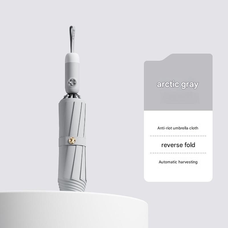 High-end Fully Automatic Reverse Umbrella Enlarged Thickened RainprooSunny Rainy Dual-use Car-mounted Business Umbrella