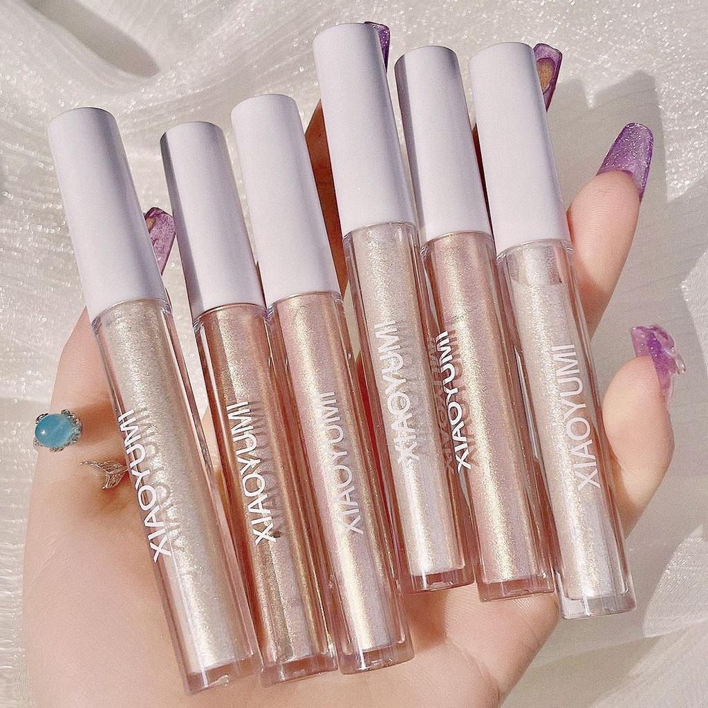 Liquid Eyeshadow Highlight Long-lasting Long-lasting Makeup Sleeper Silkworm BrighTening Pearl Glitter Waterproof Eyeshadow Liquid Student Makeup