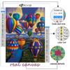 5D DIY Diamond Embroidery Hot Air Balloon Diamond Painting Mosaic Home Decoration