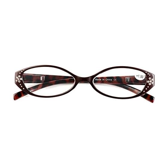 [Yellowrock] Yellowrock Reading Glasses, Stylish Cat Eye Reading Glasses, Beautiful Senior Glasses, Case & Cloth Included yr817