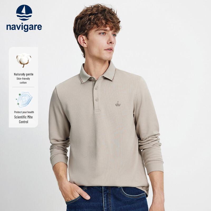 

Navigare Men s Textured Long Sleeve Polo Shirt XXXL/56