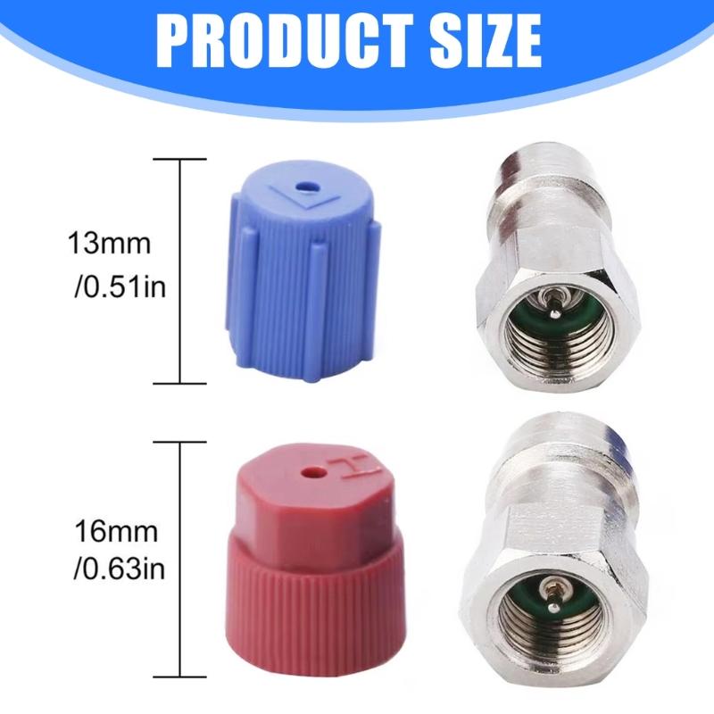 Automotive Air Conditioning Refrigeration Adapter R134A Conversion Kit With Quick Connection Design For HVAC Maintenance