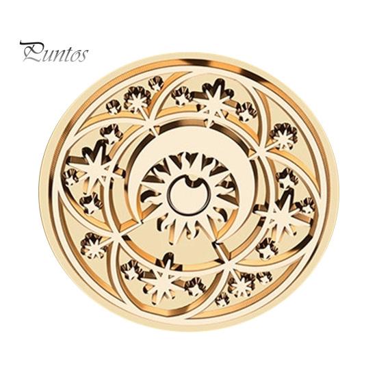 Handmade Letter Sealing Vintage European Magic Themed Wax Seal Stamp Head, Solid Brass Exquisite Wedding Invitation Engraved Head for Journal Envelope