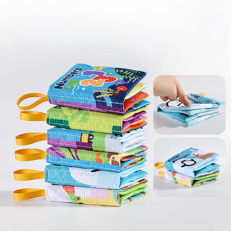 Infant Soft Cloth Book ideal for Newborns 0-12 Months 3D Animal Montessori Early Learning-Focused Sensory Plaything Kids Present