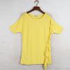 Sunshine House Summer New Arrival Export European and American Women's Clothing Round Neck Short Sleeve Knitwear Thin Top