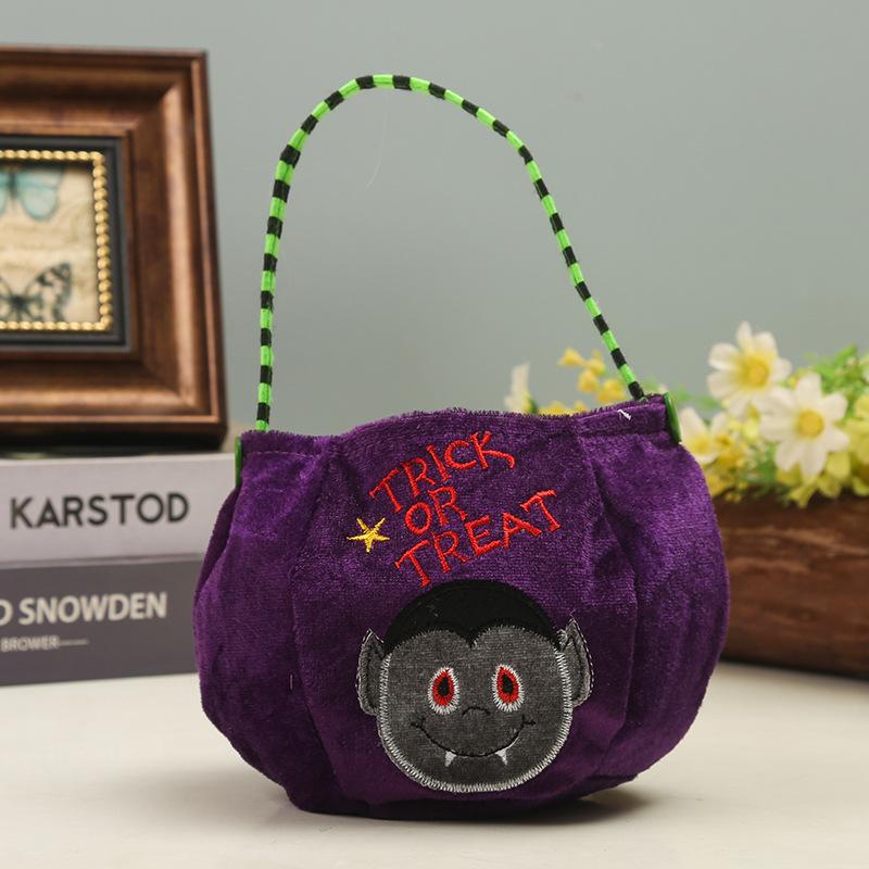 Halloween Kürbis Süßigkeitentüten Dekoration Requisiten Tragbarer Trick or Treat Halter Handtasche Korb Partygeschenk Halter für Kinder