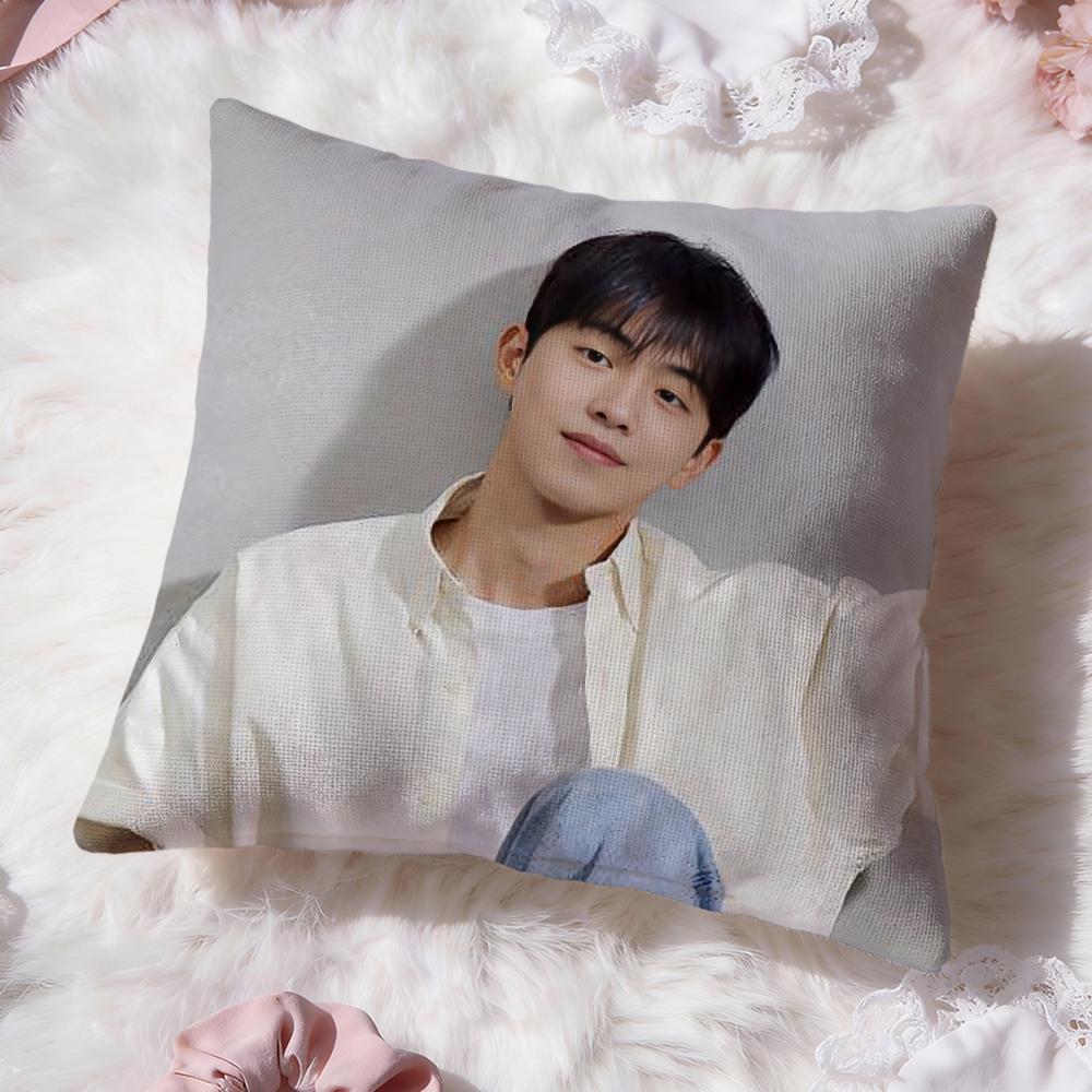 Actor N-Nam J-JooS HyukS Cushion Cover Premium Comfort Reversible Pillow Cove -Two in One Design for Any Room & Car Interior