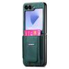 Applicable to Samsung Z Flip1 phone case Hidden bracket PU all-inclusive card Galaxy zflip1  case