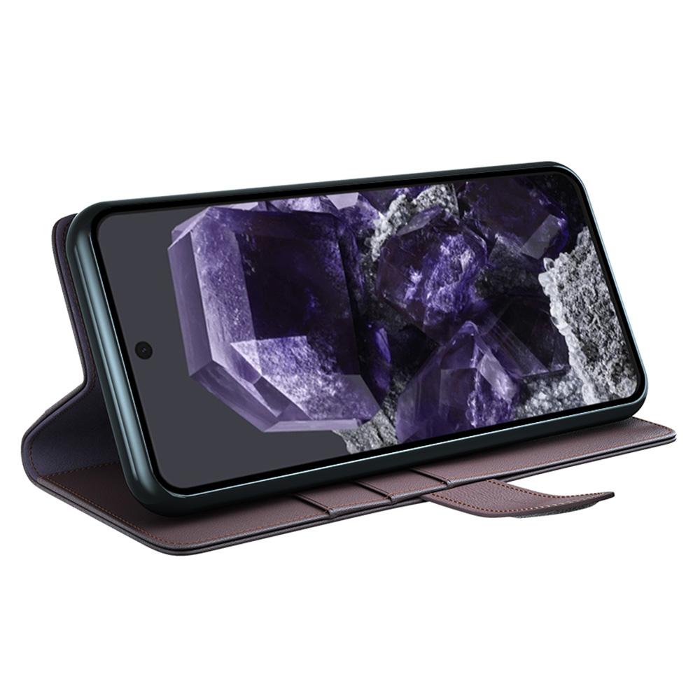 For Google Pixel 8 Phone Cases Genuine Split Leather Wallet Mobile Cover Stand