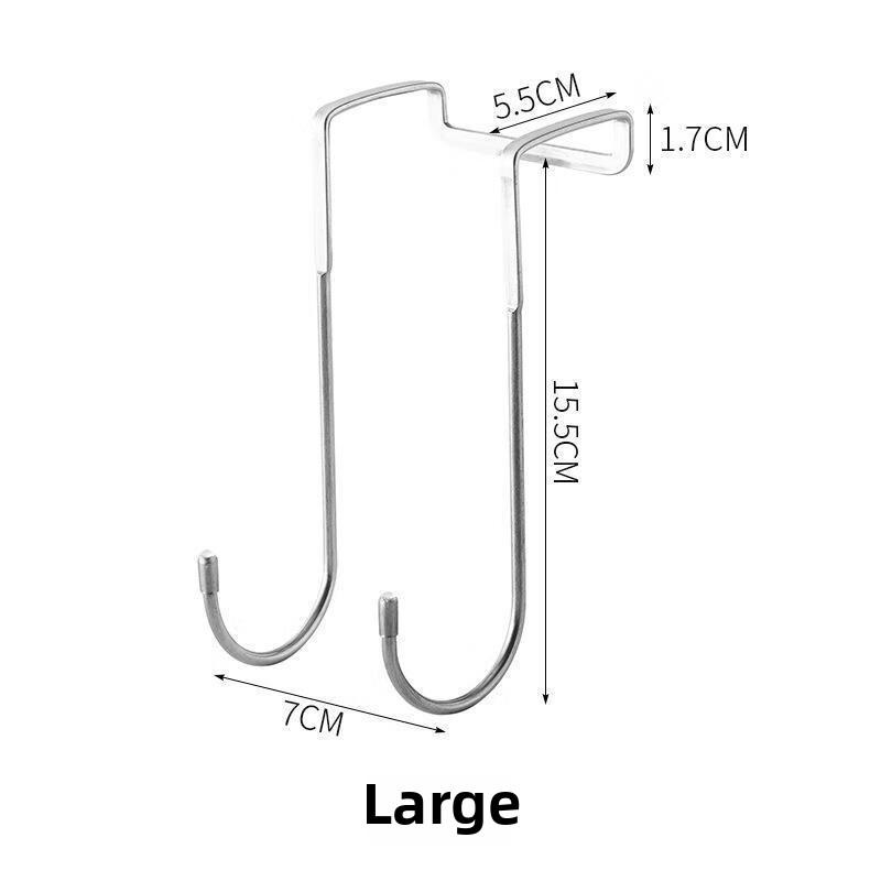 Behind The Door No-Punch Cabinet Wardrobe Bathroom Kitchen Storage Hooks
