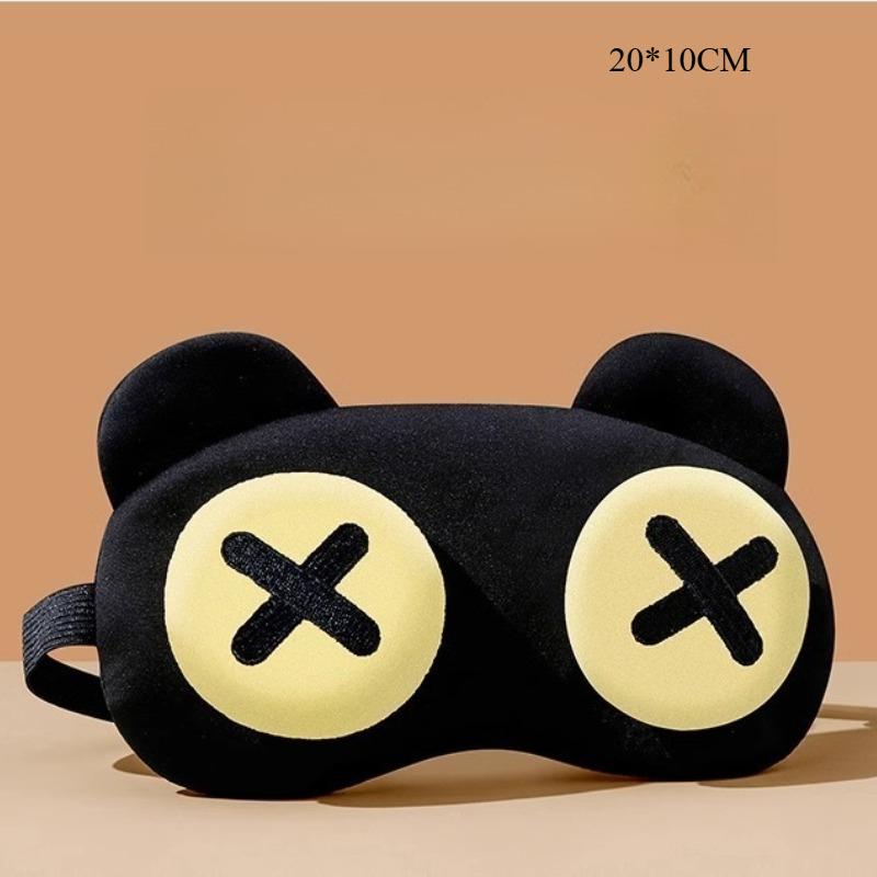 Cute and Funny Eye Mask Sleep Blackout Mask Nap Time Ice and Heat Compress To Relieve Eye Fatigue