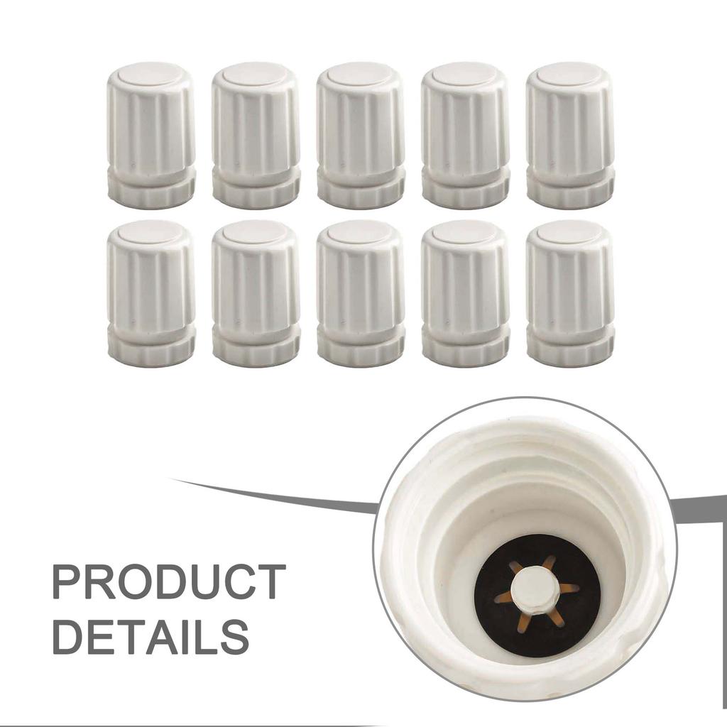 10 Pcs Hand Wheel Switches Underfloor Heating Manifold Accessories M30×1.5 White Floor Heating Water Separator Valve Core