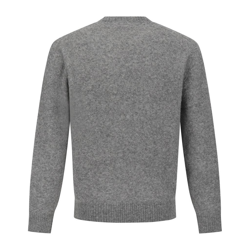 FERRAROMILANO Alpaca Wool Blend Round Knit Grey (Am0Ftsr45334)