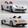Mașină model Benz SLR la scară 1/32, mașină de jucărie din metal turnată sub presiune, cu vehicul sport ușor și sonor, jucării pentru cadou pentru copii