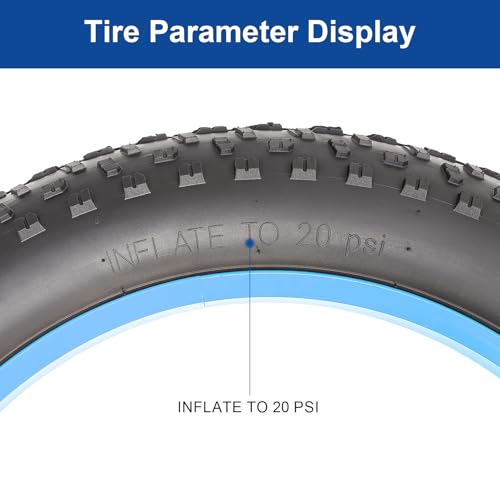 FengCan 20x4.0 Reifen, 20x4.0 100-406 Fahrradreifen, Geeignet für 20-Zoll Fatbikes und Mountainbikes, 4,0 Zoll Reifenbreite (BQ029)