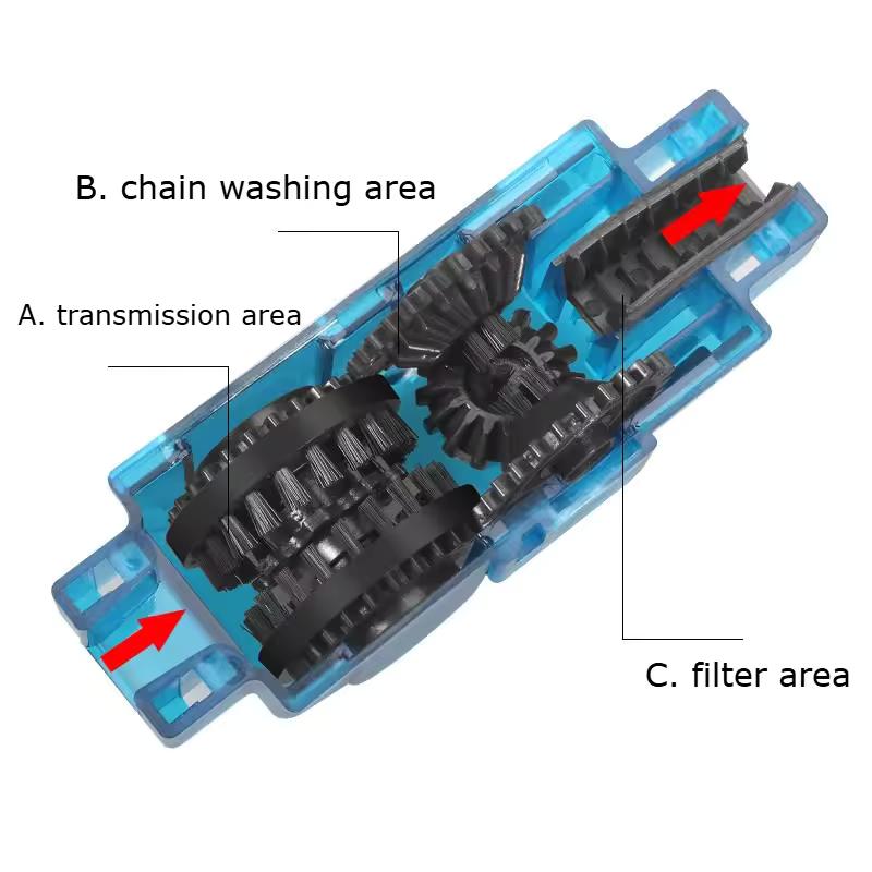 Chain Cleaner Cleaning Bicycle 3D Chain Brush Wash Tool Set Bike Protection Oil Bike Chain for Mountain Cycling Bike Accessories