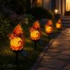 Gold Resin Powered Outdoor Garden Light with Funny Design for Patio Decoration
