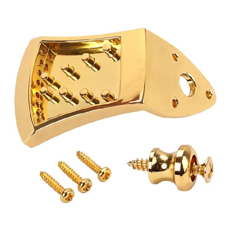 

Polished Metal Mandolin Bridge Eight String Tailpiece For Precise String Alignment And Acoustic Resonance 1