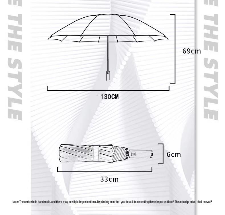 XL Double-Use Sturdy Folding Umbrella for Men & Women - Automatic, Reinforced, Thickened, Ideal for Two