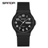 Sanda 6060 Dual Calendar Waterproof Quartz Watch for Casual Outdoor Wear - Men's & Women's Student Wristwatch