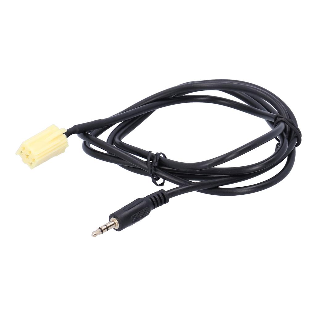 59.1in 6Pin AUX IN Cable Audio Input Adapter 3.5mm Jack Replacement for Fiat Grande Punto