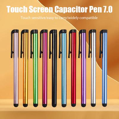 10pcs Universal Capacitive Stylus Tablet Screen Touch Pen for Pad Android Mobile Phone Rubber Tip Stylus