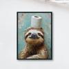 Bathroom Toilet Paper Animal Posters Funny Animals Portrait Prints Canvas Painting Wall Art Pictures Home Bathroom Decoration