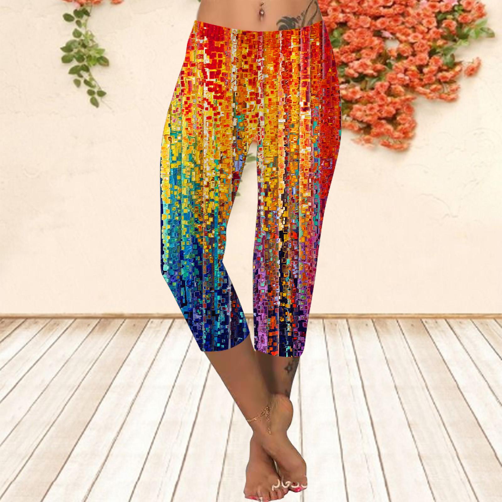 

Длинные брюки, летние короткие леггинсы, короткие узкие брюки, леггинсы больших размеров. Женские облегающие длинные брюки с 3D-картиной маслом и граффити. 8XL