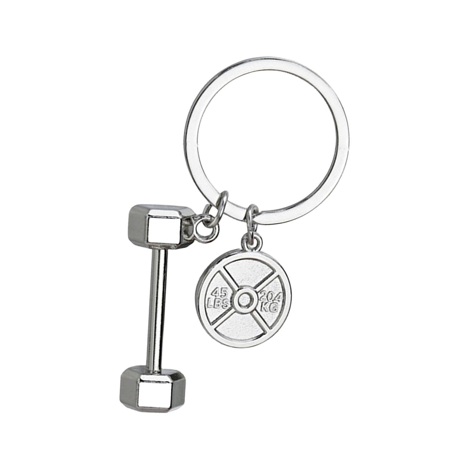 

Металевий брелок для ключів у формі боксерської рукавиці/гантелі/головки для гольфу, мотиваційний фітнес-брелок, аксесуари для тренувань, ланцюжок для ключів B