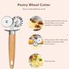 Double Wheel Embossing Cookie Cutter For Baking And Pasta Making Kitchen Tool