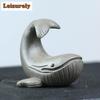 Purple Clay Whale Teapot Lid Holder Pen Tea Pet Vintage Tea Spirit Tea Figurine Play Toys Tea Statue Ornaments Supplies Craft