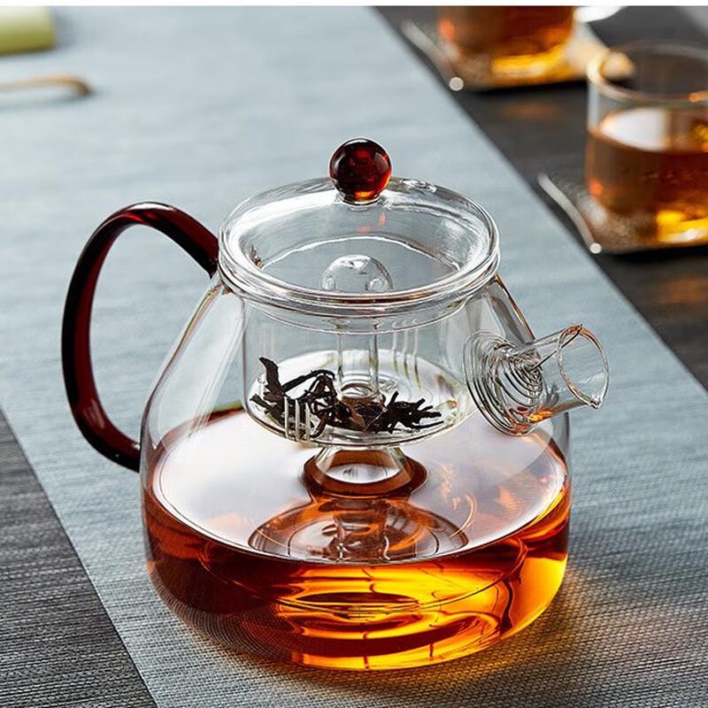Heat-Resistant Glass Steaming Teapot