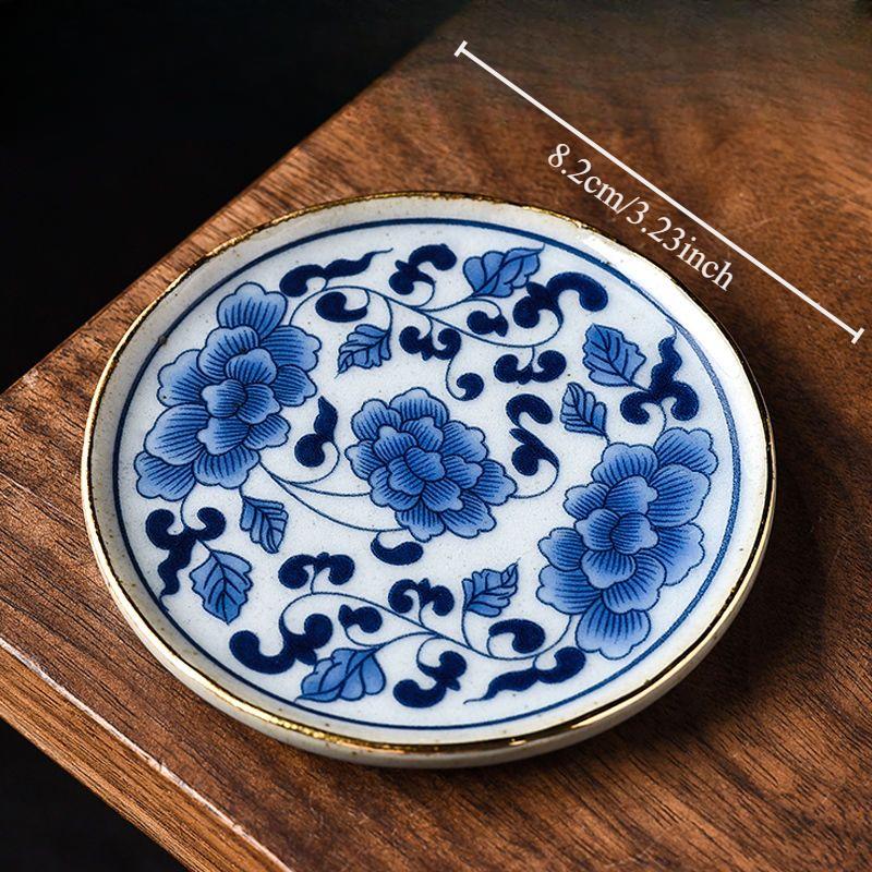 Covoraș pentru ceai din ceramică creativ pentru masă de ceai, aur anti-alunecare, suport izolat pentru ceai, accesorii pentru ceremonie de ceai Kung Fu
